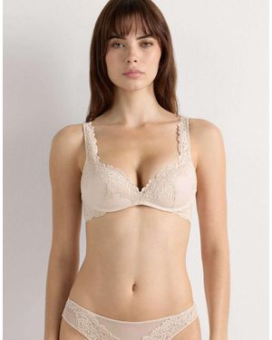 Intimissimi Pretty Flowers Gioia Super Push-Up Bra - Natural