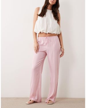 Cotton On Sleep Washed Satin Wide Leg Pants - Pink