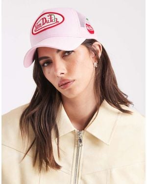 Von Dutch Vd Logo Trucker Cap - Pink