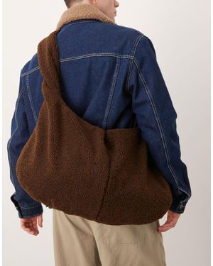 ASOS – flauschige tragetasche - Braun