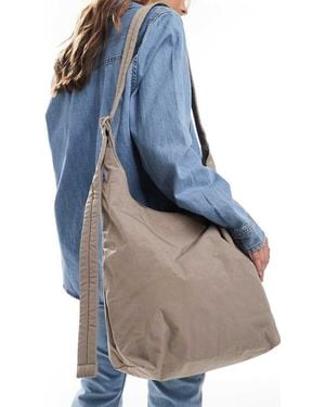 BAGGU Large Nylon Sling Shoulder Bag - Blue