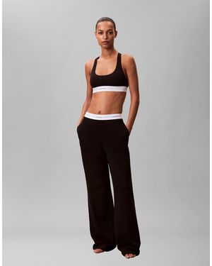 Calvin Klein Jersey Trousers With Waistband - White