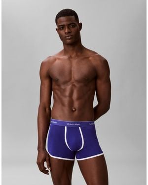 Calvin Klein Cotton Stretch Trunks - Blue