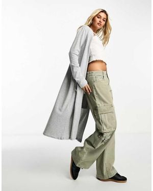 Noisy May Lightweight Longline Cardigan - White