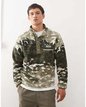 Columbia Helvetia Ii Printed Half Snap Fleece - Green