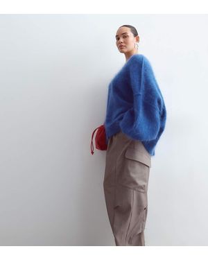 ARRANGE Curve Dillon Pantaloni Cargo Morbidi Sartoriali Grigi - Blu