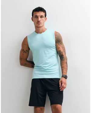 4505 Active Slim Fit Training Tank With Side Seam Detail - Multicolour
