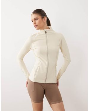 Dare 2b Quick-Dry Stretchy Refresh Full Zip Stretch Midlayer - Natural