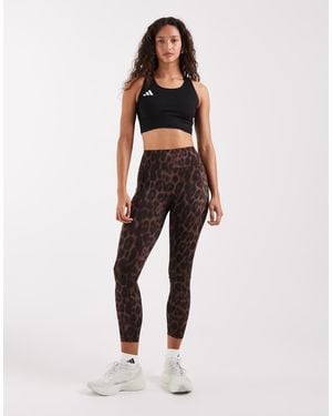 adidas Originals Optime Power Leopard 7/8 Leggings - Black
