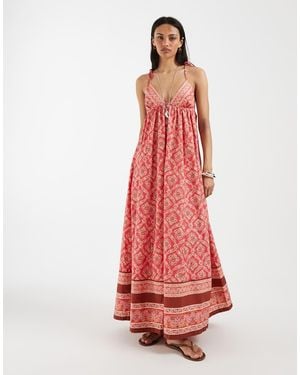 Free People Sorrento Boho Maxi Dress - Red