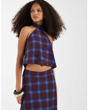 Vero Moda – neckholder-oberteil - Blau