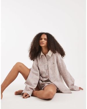 Free People Cross My Heart Shirt - Brown