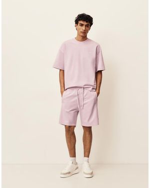 Pull&Bear Bermuda jogger With Logo - Pink