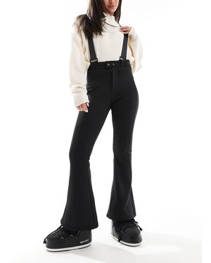 Threadbare Ski Wide Leg Trousers With Braces - Black