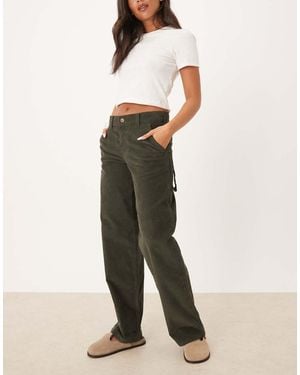 Dickies Corduroy Carpenter Wide Leg Trousers - Natural