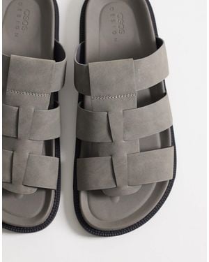 ASOS Classic Strap Sandals - Gray