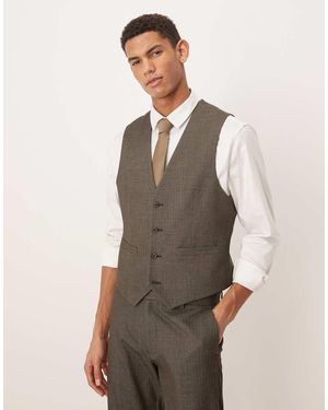 ASOS Skinny Suit Waistcoat - Natural