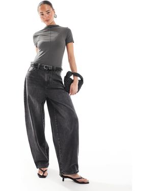 Miss Selfridge – weit geschnittene jeans - Schwarz