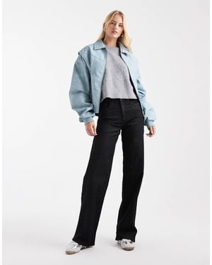 ONLY Juicy High Waisted Wide Leg Jeans - Blue