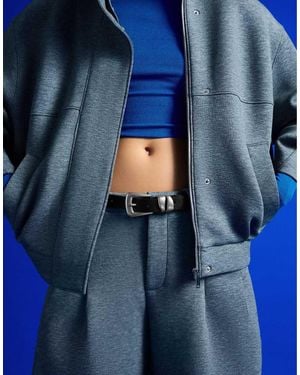 Bershka Cintura Doppio Giro Nera - Blu