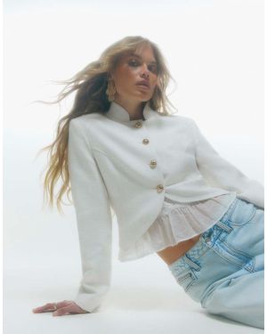 River Island Military Jacket - White