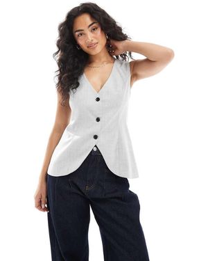NARRATED Tailored Waistcoat - White