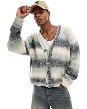 Cotton On Cotton On Boxy Fit Knitted Cardigan - Gray