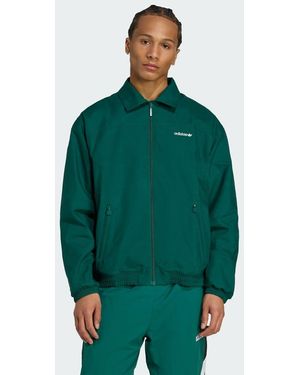 adidas Originals Geborstelde Geweven Trainingstop - Groen
