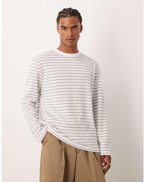 ASOS Relaxed Long Sleeve T-shirt - White