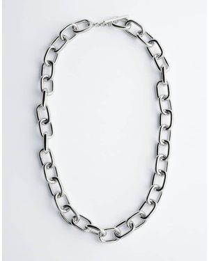 & Other Stories Collar Plateado De Cadena Gruesa De - Metálico