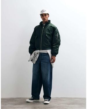 ASOS Oversized Bomberjack - Blauw