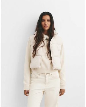 Pull&Bear Doudoune sans manches - beige - Neutre