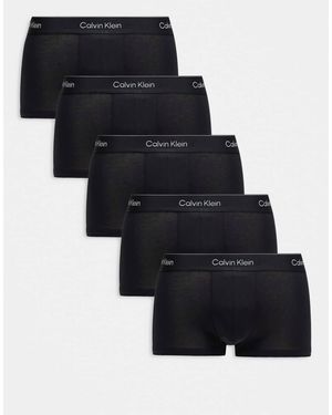 Calvin Klein – icon cotton stretch – 5er-pack unterhosen - Schwarz
