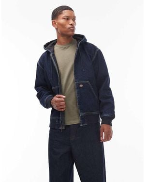 Dickies Hilham Hooded Denim Jacket - Blue