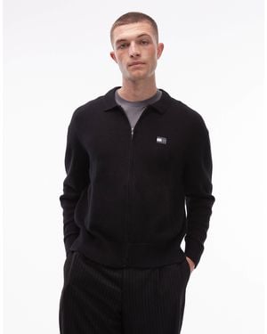 Tommy Hilfiger Tomy Jeans Zip Up Cardigan - Black