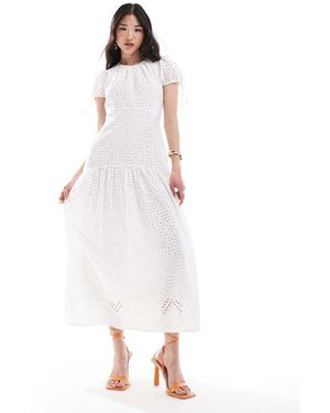 Closet Vestito Lungo Color Avorio - Bianco