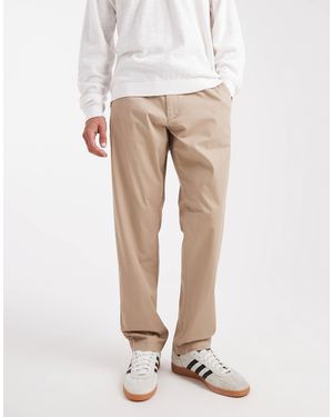 Jack & Jones Relaxed Fit Chino With Drawstring Waist - Natural