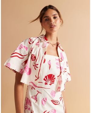 ASOS Poplin Shirt Co-Ord - Multicolour