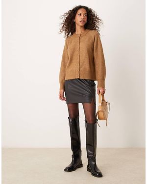 SELECTED Femme - gilet en maille - fauve - Neutre