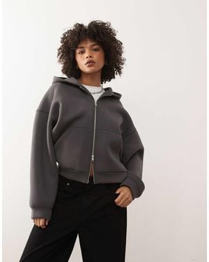 Weekday Scarlet Scub-style Hoodie - Grey