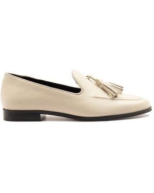 OFF THE HOOK Moselle Leather Tassel Loafers - White