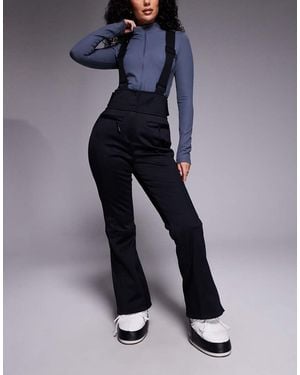 ASOS 4505 Ski & Snow Asos 4505 Hourglass Ski Soft Shell Water Repellent Kick Flare Ski Trousers - Blue