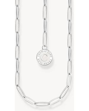 Thomas Sabo Member Charm Necklace With Charmista Disc - White