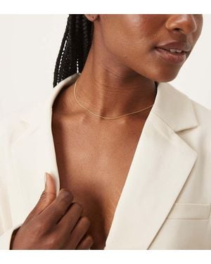 Orelia Simple 16" Chain Necklace - Brown
