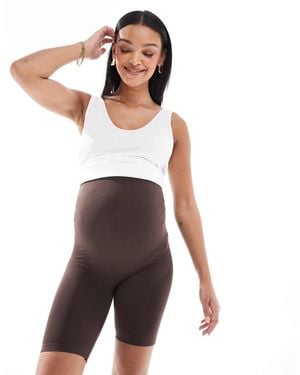 Mama.licious Mamalicious Maternity Seamless Shorts - White