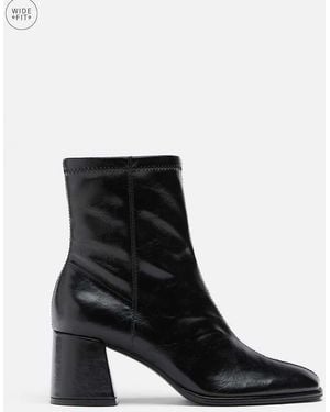 Stradivarius Wide Fit. Basic Mid-heel Ankle Boots - Black