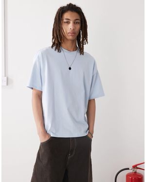 Weekday – great – kastiges t-shirt - Weiß
