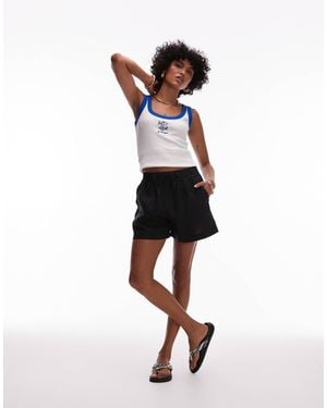 ARKET Pull On Linen Shorts - White