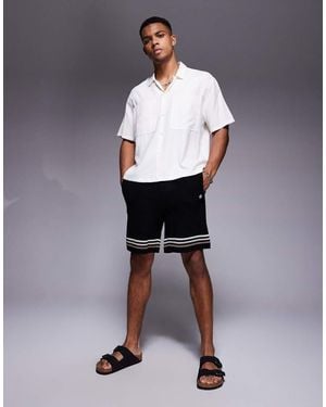 The Couture Club Gehaakte Gebreide Short - Grijs