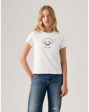 Levi's Lse The Perfect Tee Ophelia Floral Bw Fi - White